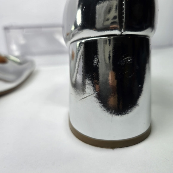 Rupert Sanderson London Naxos Mirror Pump Women's Leather Silver Shoes Size 40/9 - Picture 15 of 16